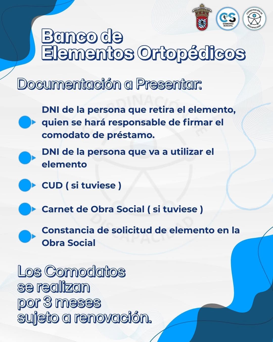 🔵 Banco de Elementos Ortopédicos Municipal ♿
