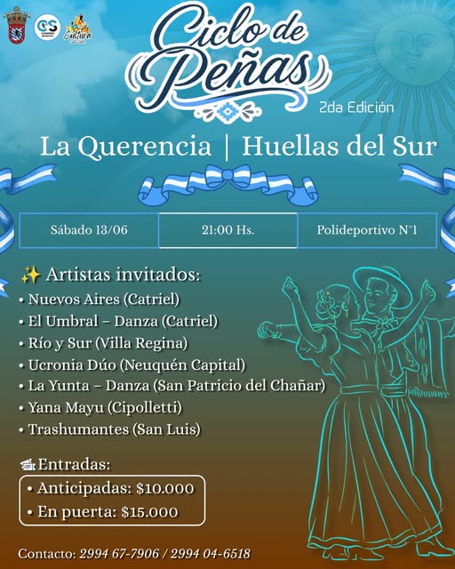 Llega la 2da edición del Ciclo de Peñas